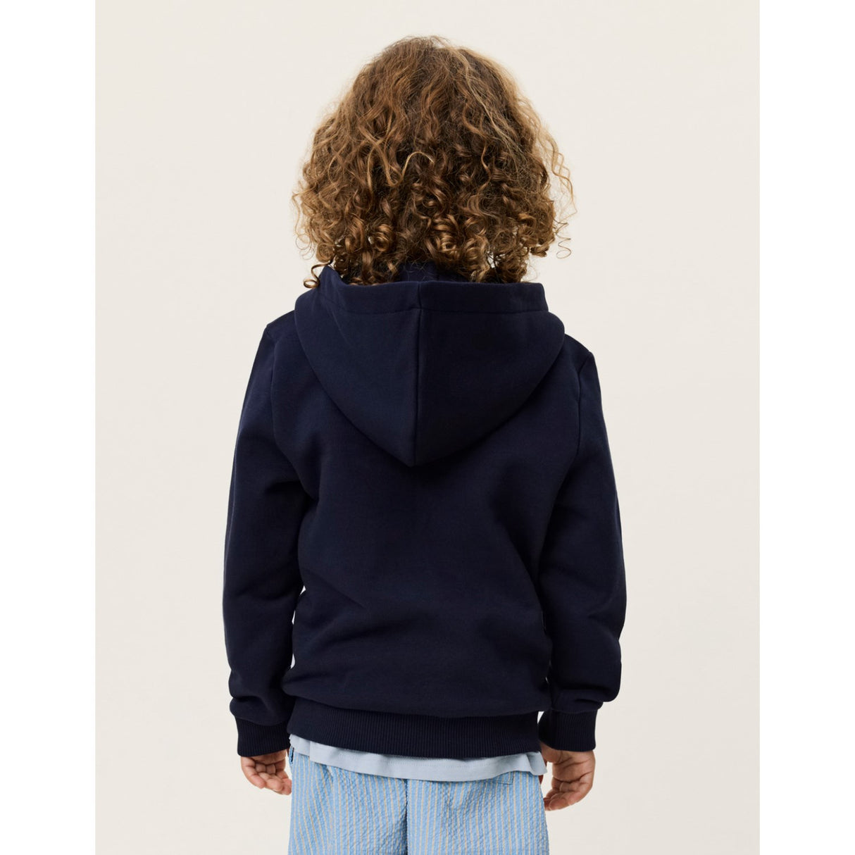 Les Deux Kids Dark Navy Encore Bouclé Hættetrøje