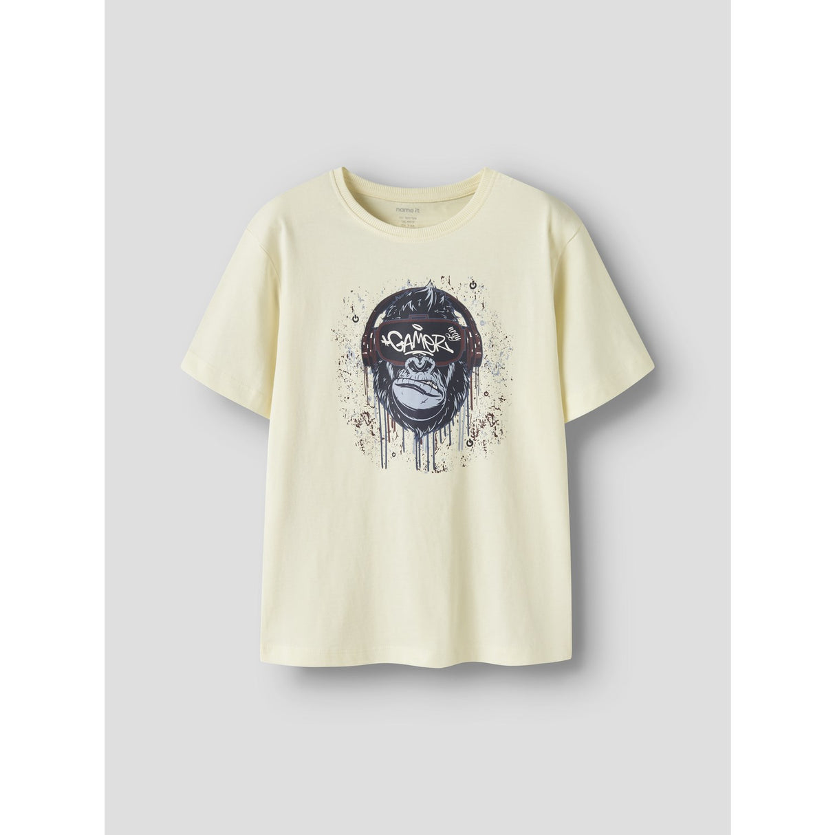 Name It Pear Sorbet Monkey Gamer Nkmvictor Ss Nreg Top