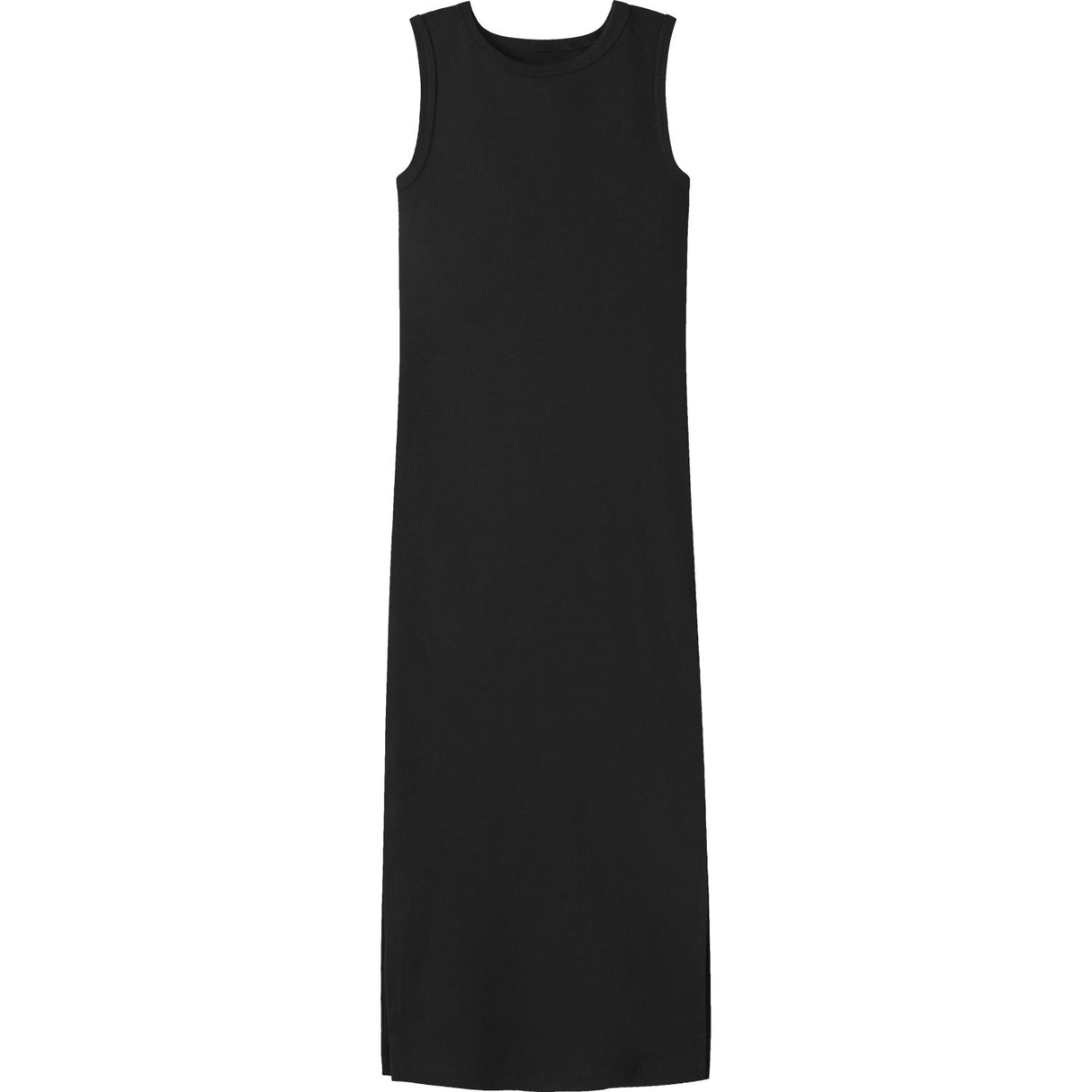 Name It Black Nkfnakal Sl Slim Maxi Kjole Noos