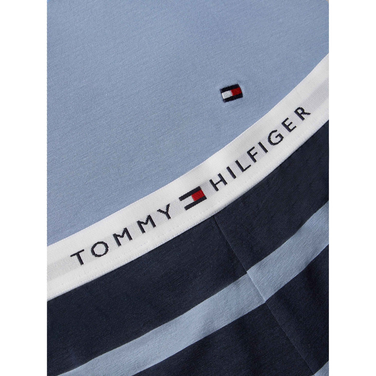 Tommy Hilfiger Rugby Stripe / Brisk Blue Ss Pj Sæt