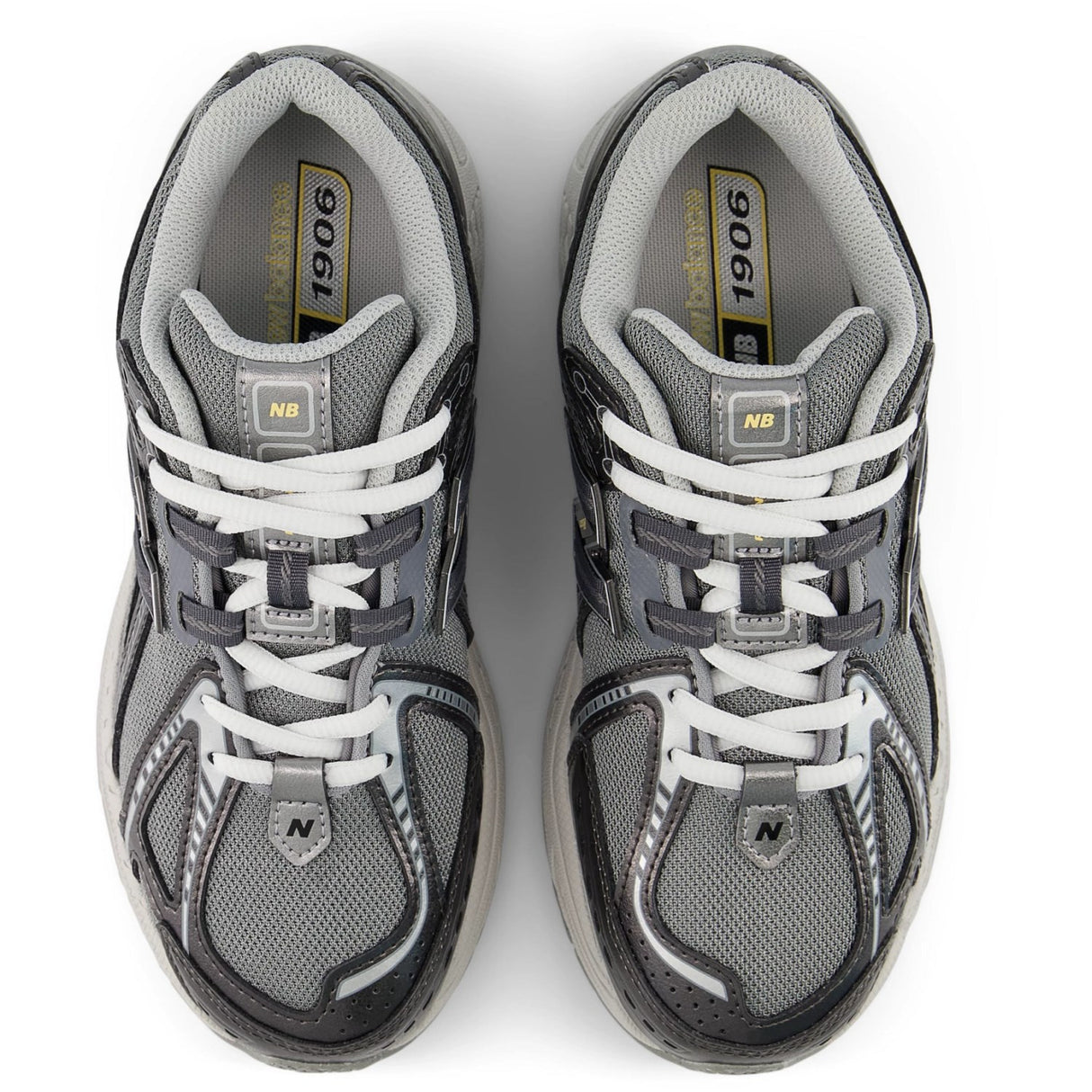 New Balance Sneakers Dark Silver Metallic 1906 Kids Lace