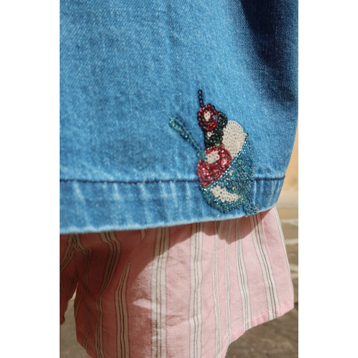 Konges Sløjd Gelato Magot Paliet Denim Jakke Gots