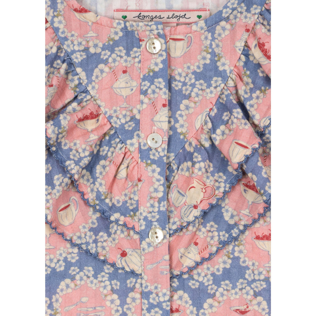 Konges Sløjd Snack Time Kim Flæse Ss Skjorte Gots
