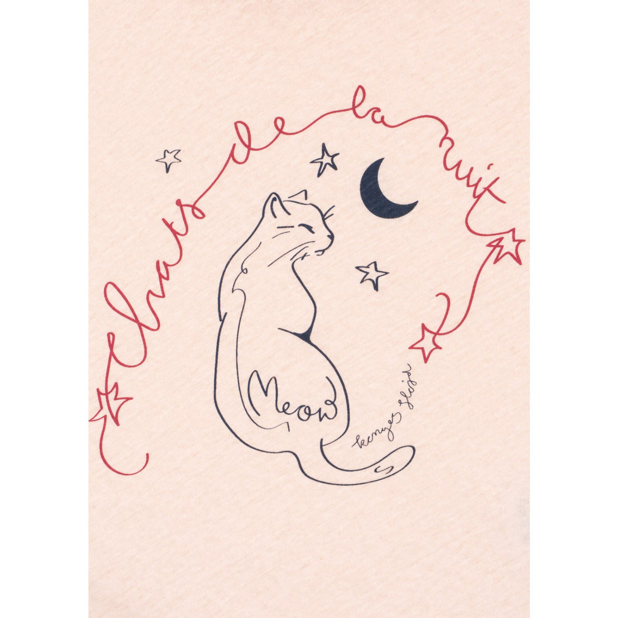 Konges Sløjd Pink/Meow Era Tee Ocs