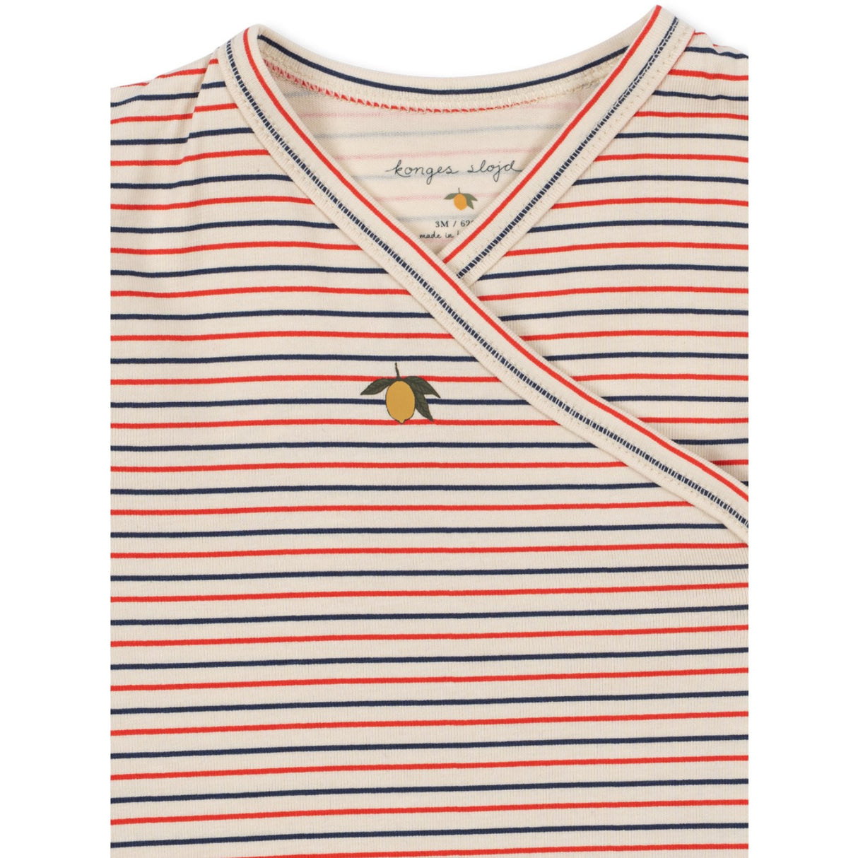 Konges Sløjd Stripe Tricolore Petit Basic Newborn Heldragt Gots