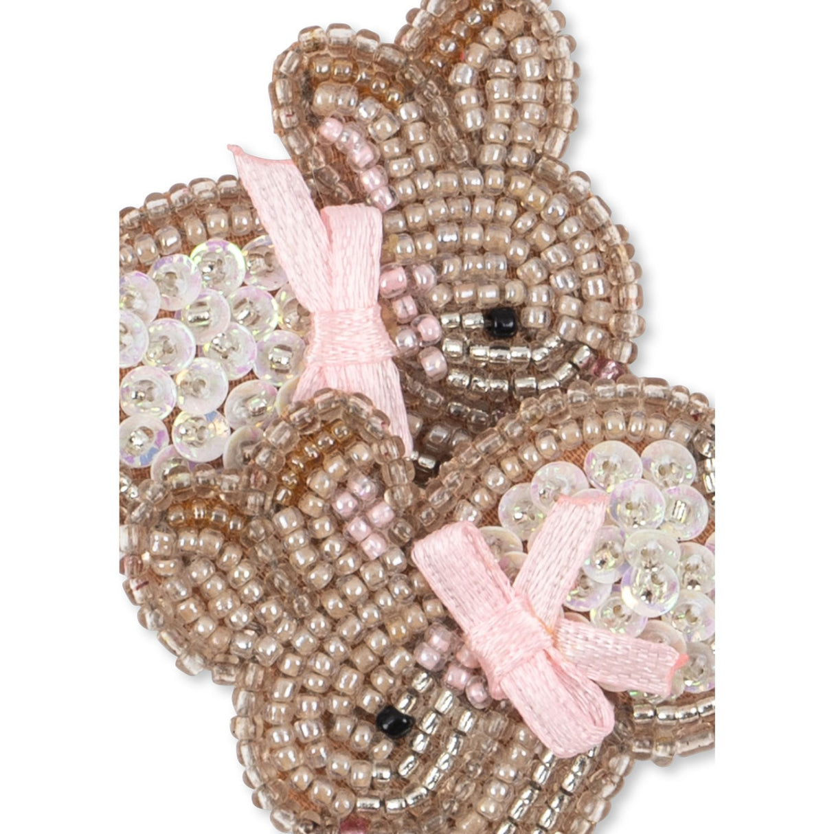 Konges Sløjd Bunny 2 Pak Beaded Bunny Hair Clips