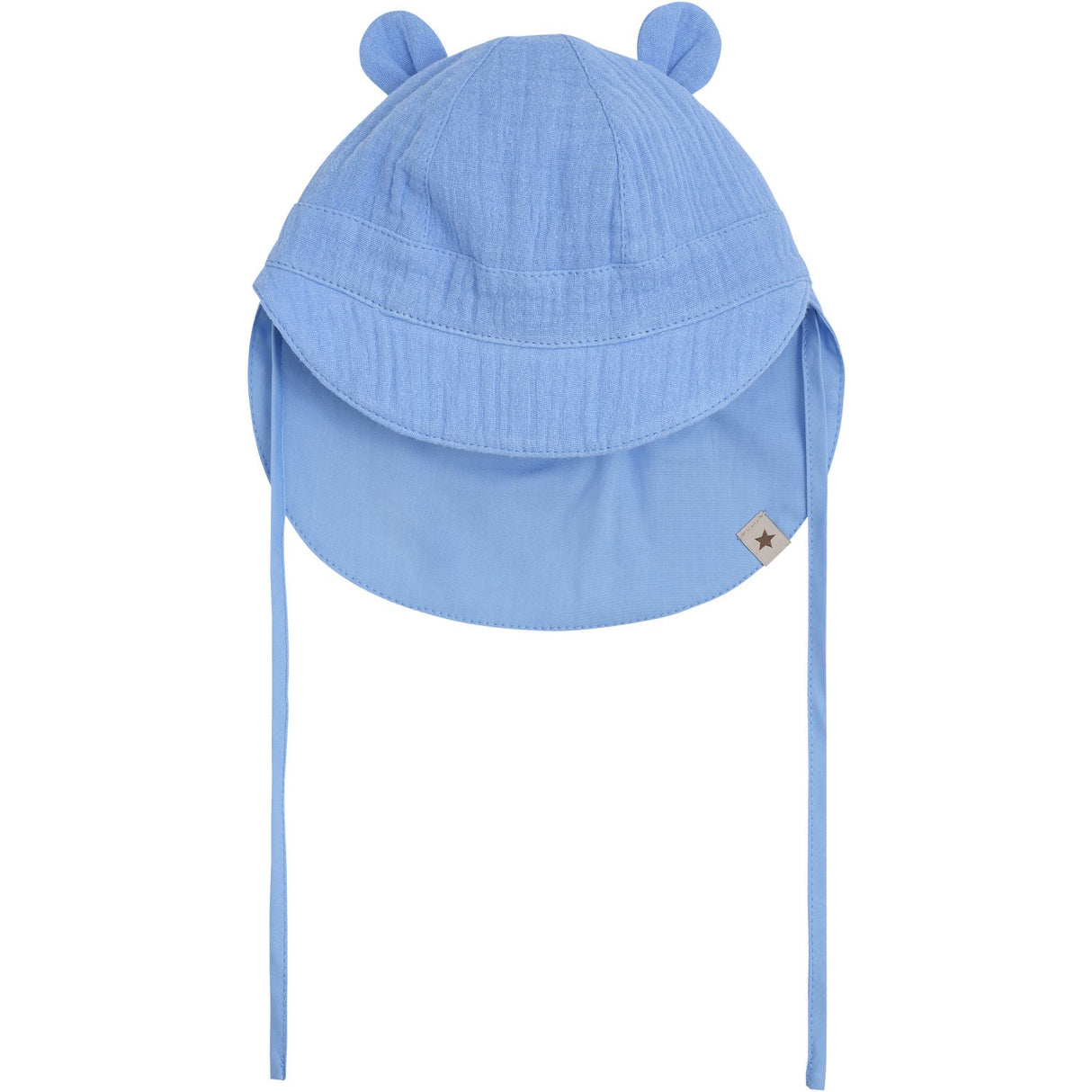 Huttelihut Della Robbia Blue Summer Hue Ears Muslin