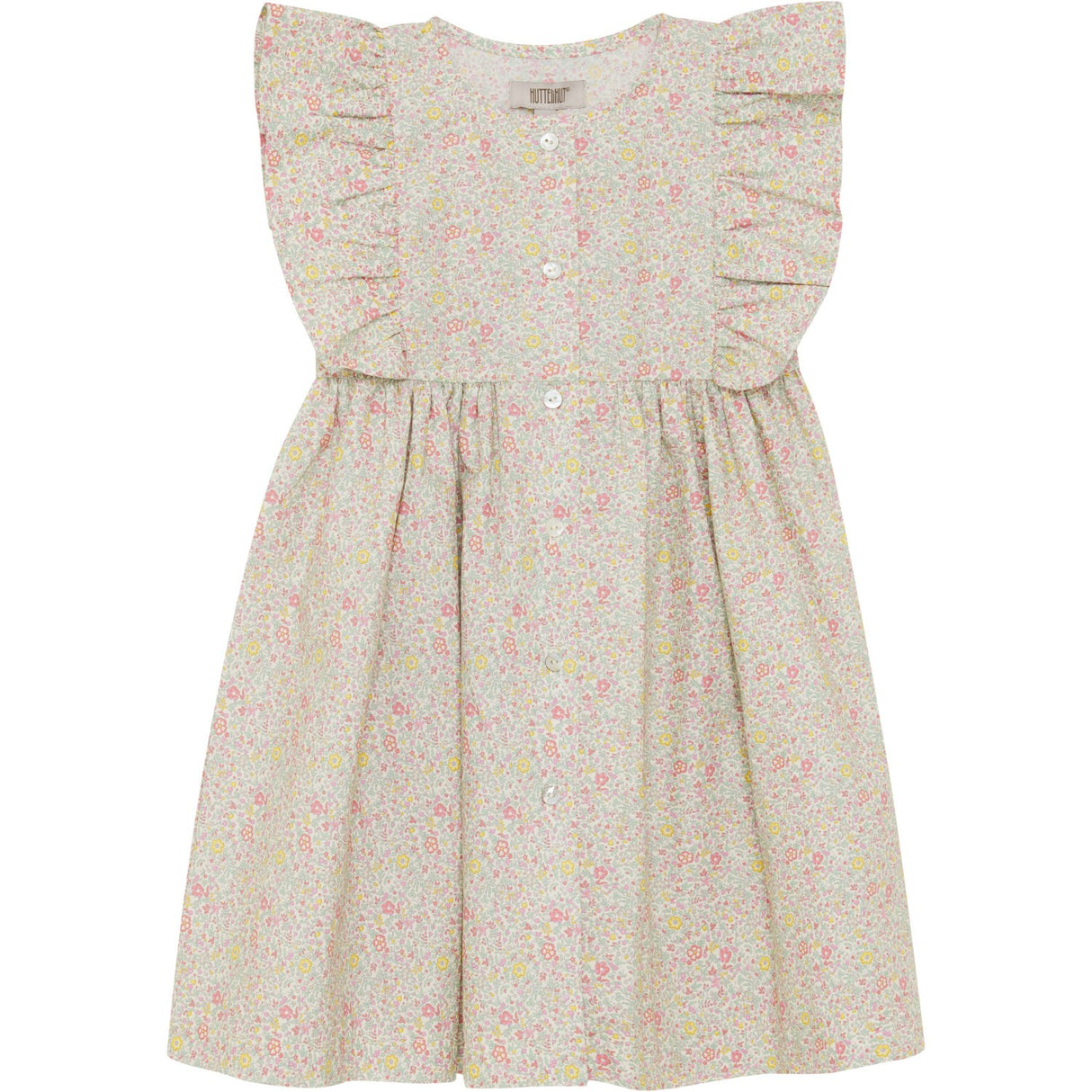 Huttelihut Double Cream Kjole Ss In Liberty Stof