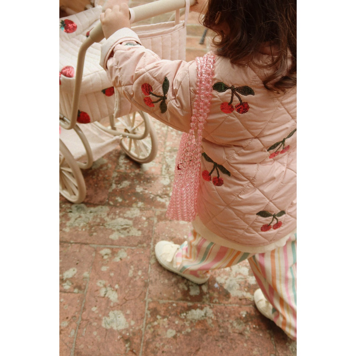 Konges Sløjd Strawberry Minnie Tyl Dukke Klapvogn