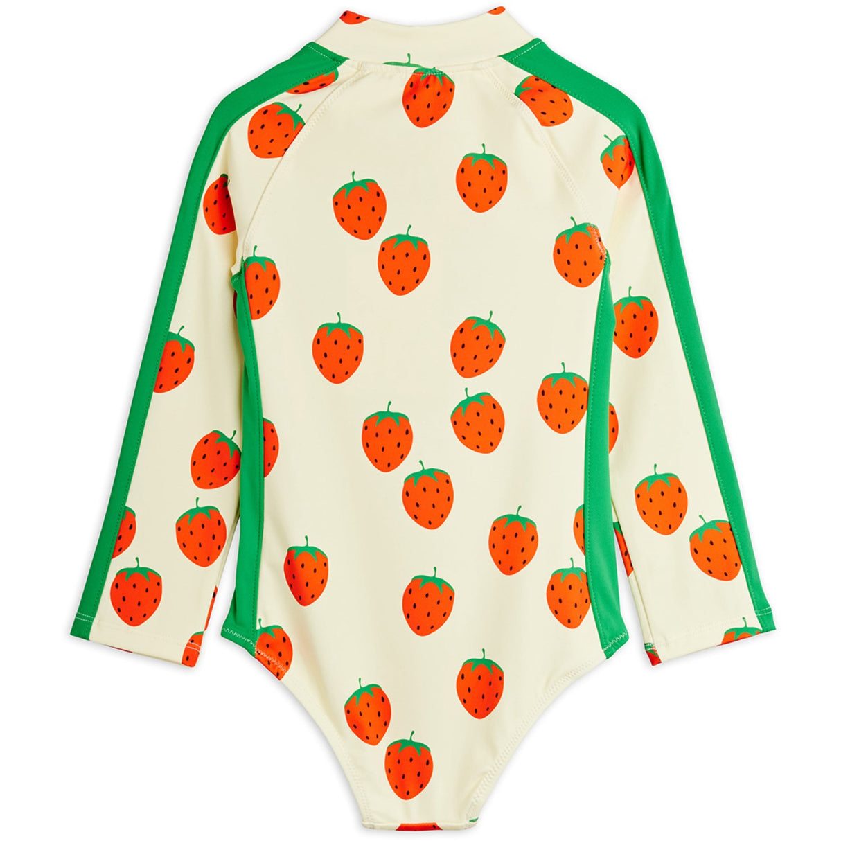 Mini Rodini Off-white Strawberries AOP Ls Uv Badeheldragt
