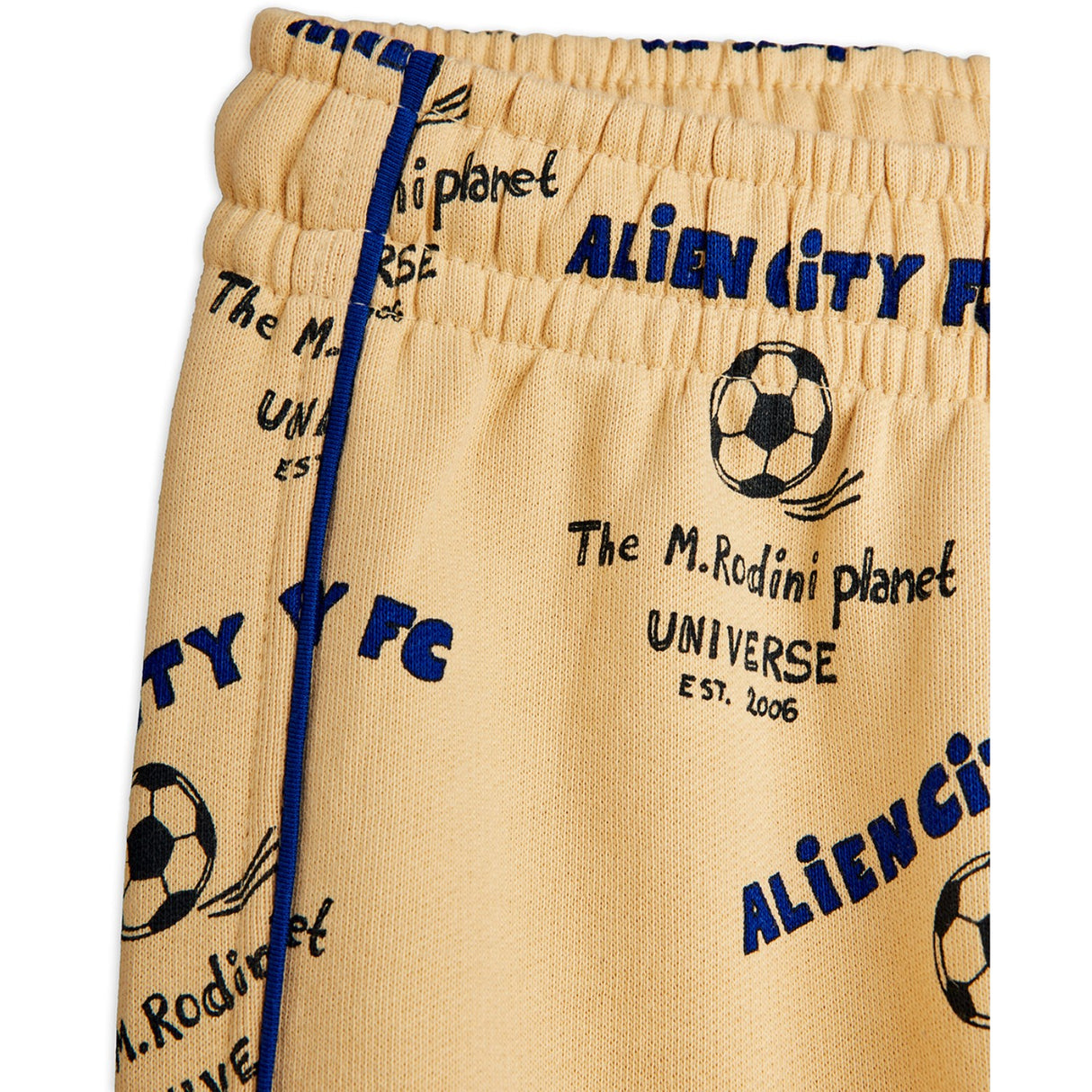 Mini Rodini Beige Alien City Fc AOP Sweatpants