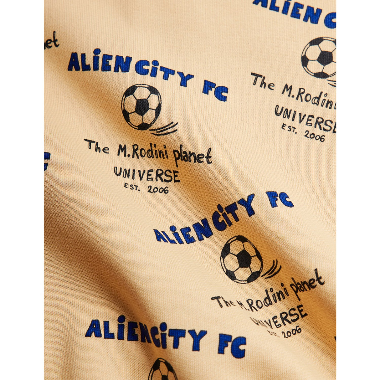 Mini Rodini Beige Alien City Fc AOP Sweatpants