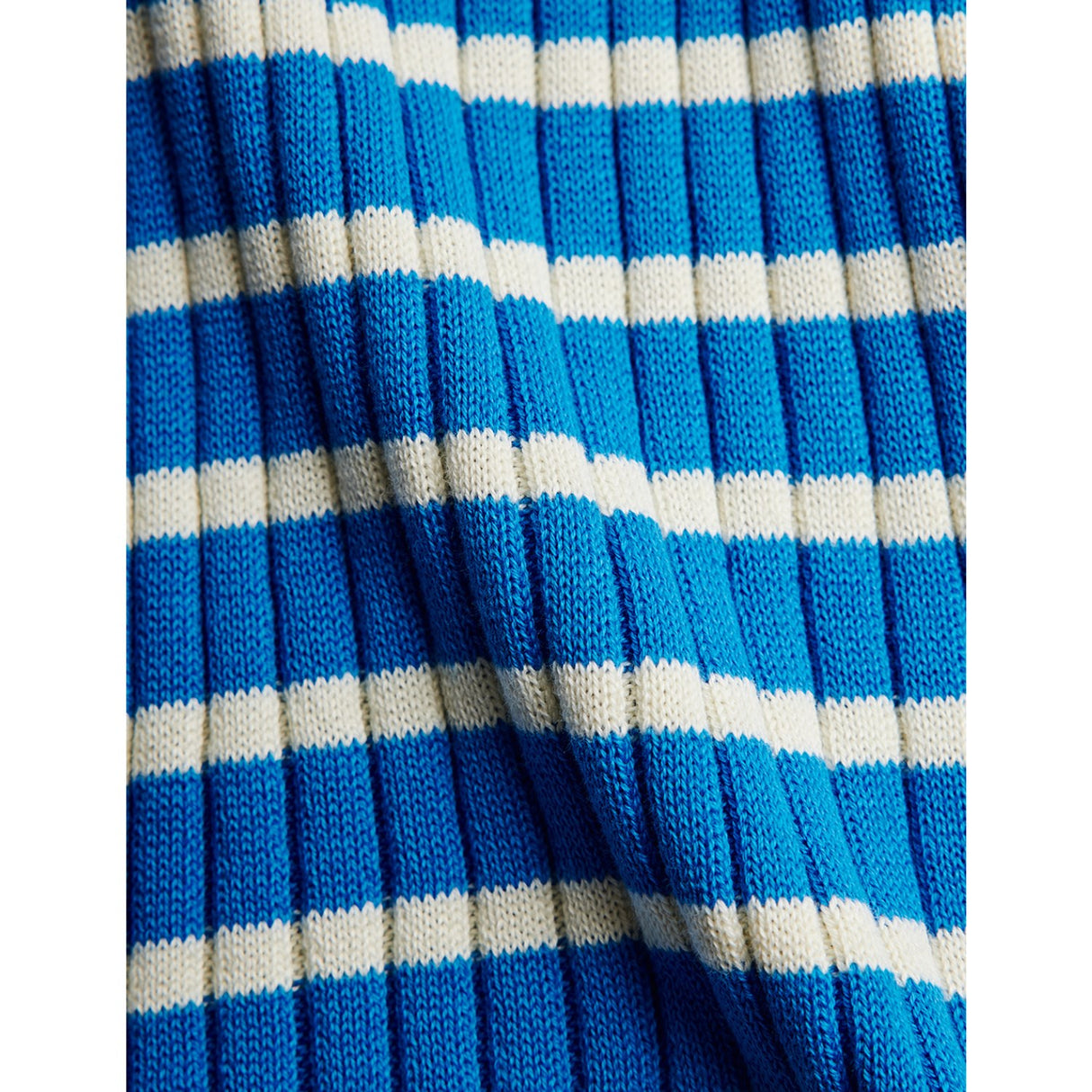 Mini Rodini Blue Ritzratz Patch Rib Strikket Stripe Ss Kjole