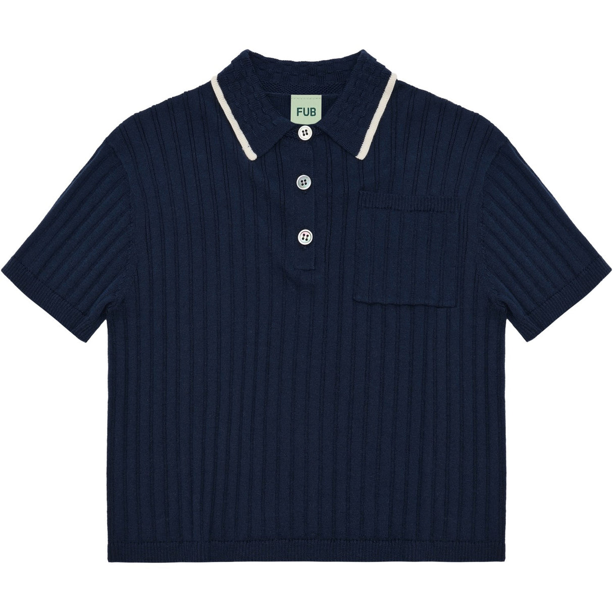 FUB Dark Navy Rib Polo