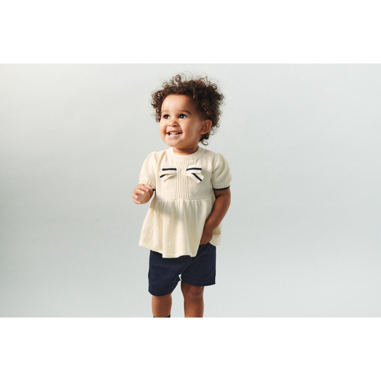 FUB Ecru Sløjfe Top