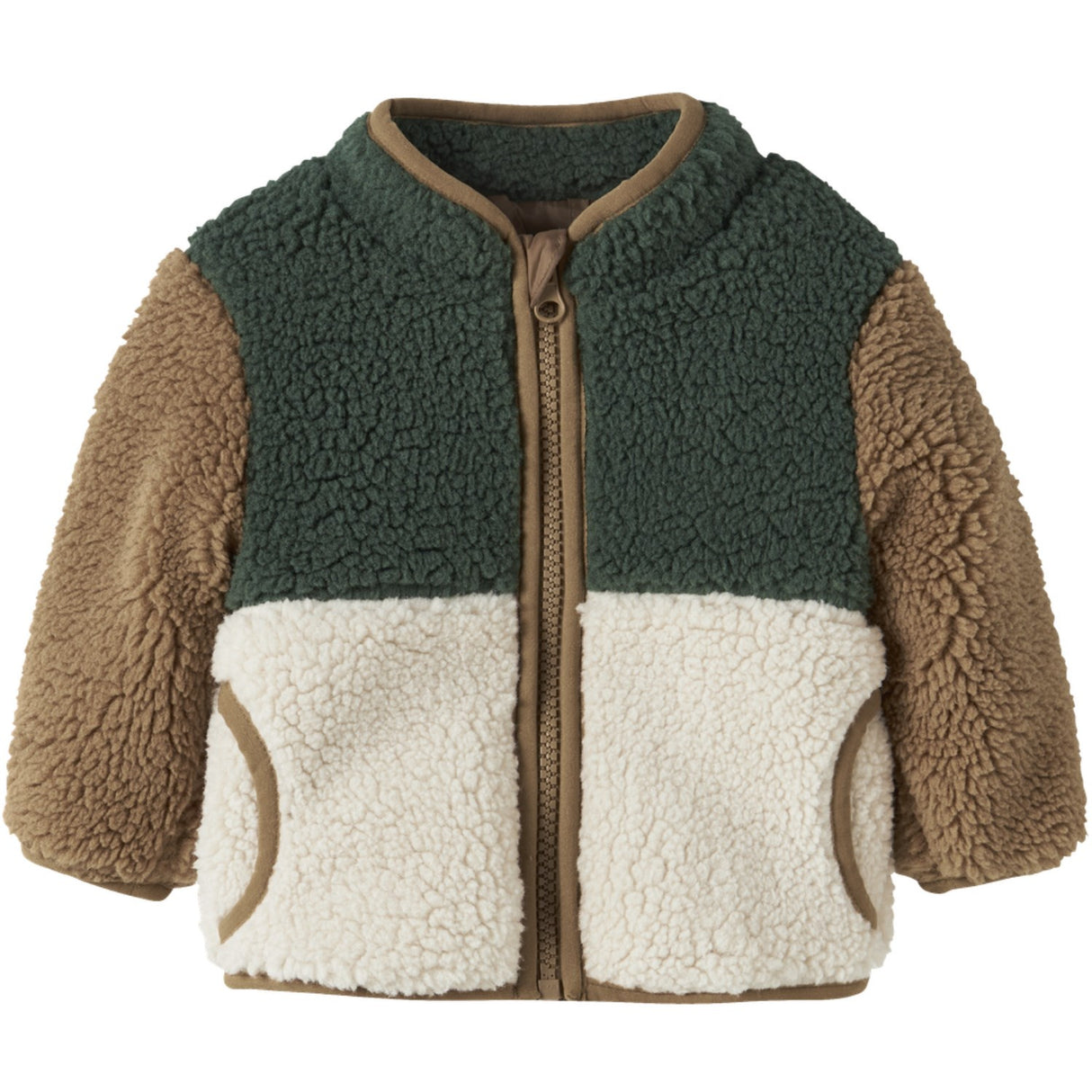Name It Jungle Green Nbmmacey Bamse Jakke Block