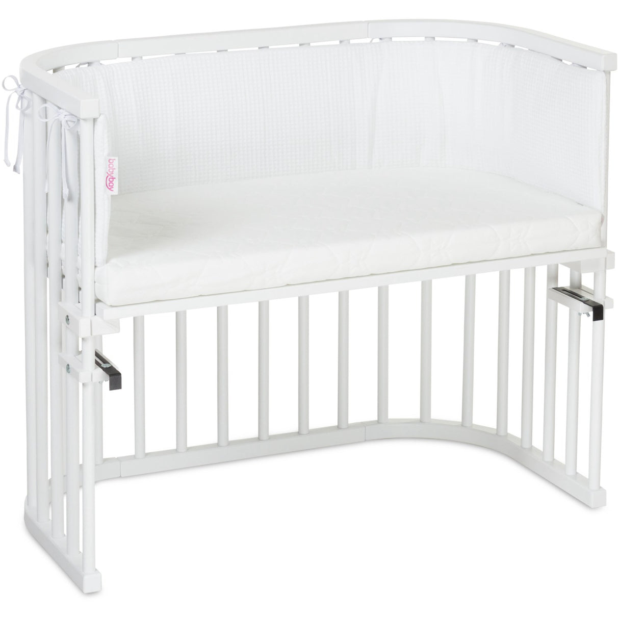 babybay® White Seng Bumper Waffle Piqué Honeycomb