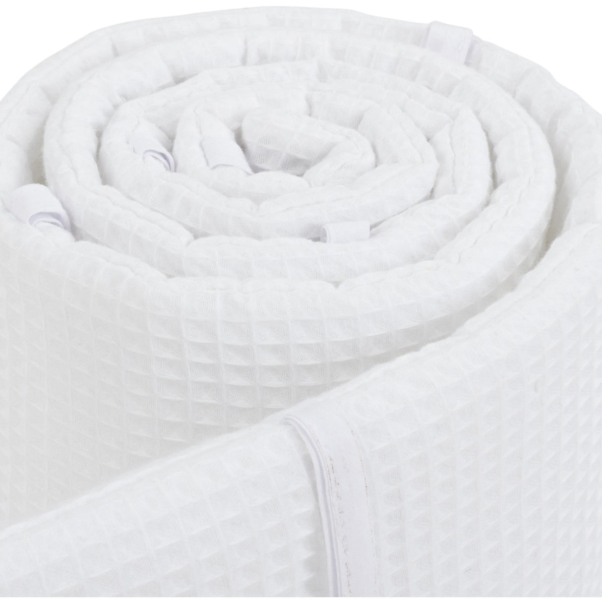 babybay® White Seng Bumper Waffle Piqué Honeycomb