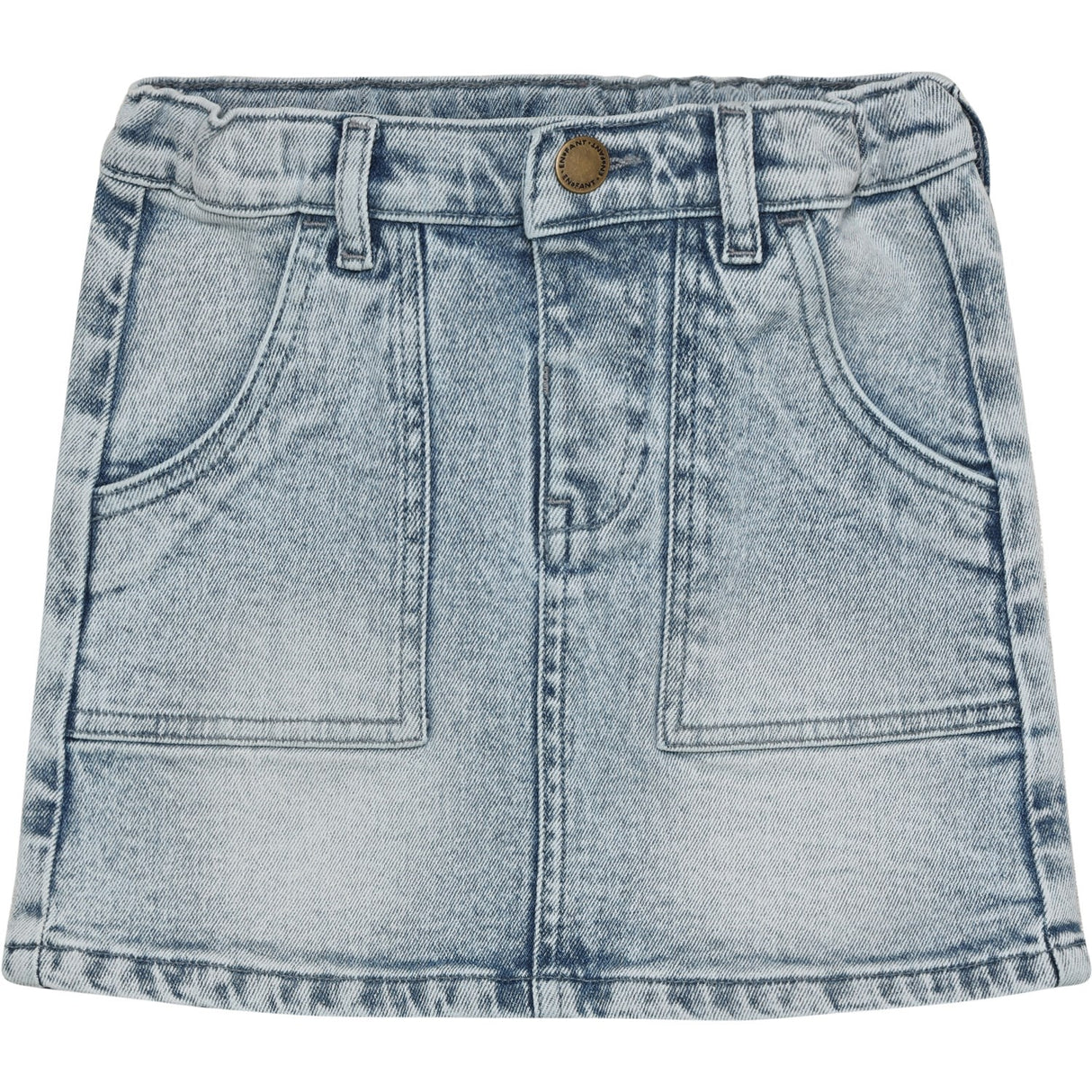En Fant Light Blue Denim Nederdel Denim