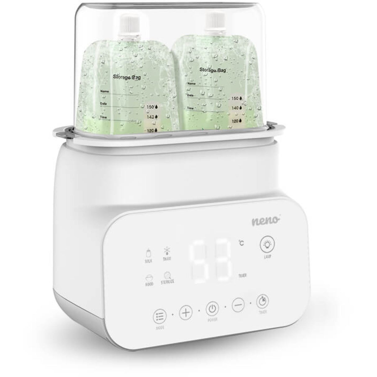 Neno Hvid Sterilisator Og Flaskevarmer Vita