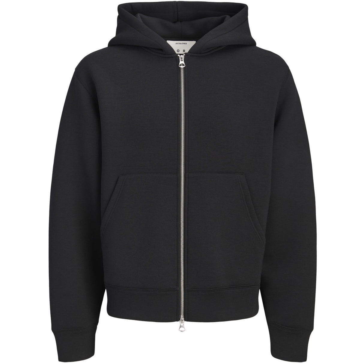 Jack & Jones Junior Black Jcolegacy Sweat Scuba Zip Hætte Sn Jnr