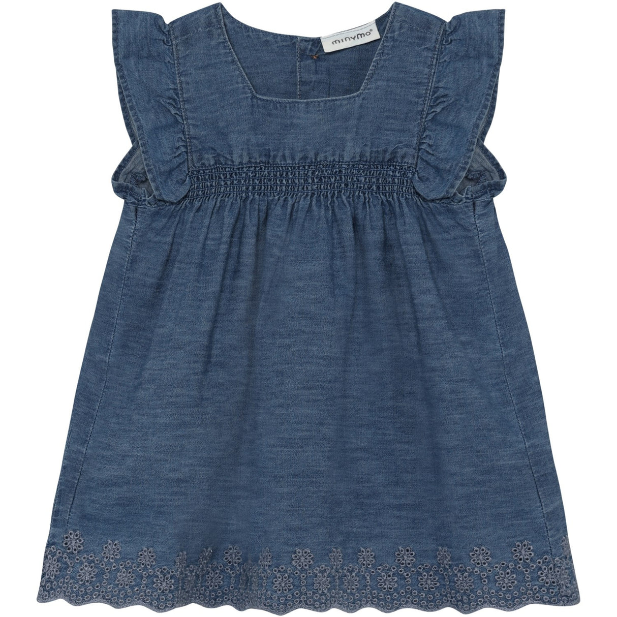 Minymo Faded Denim Kjole Ss Chambray