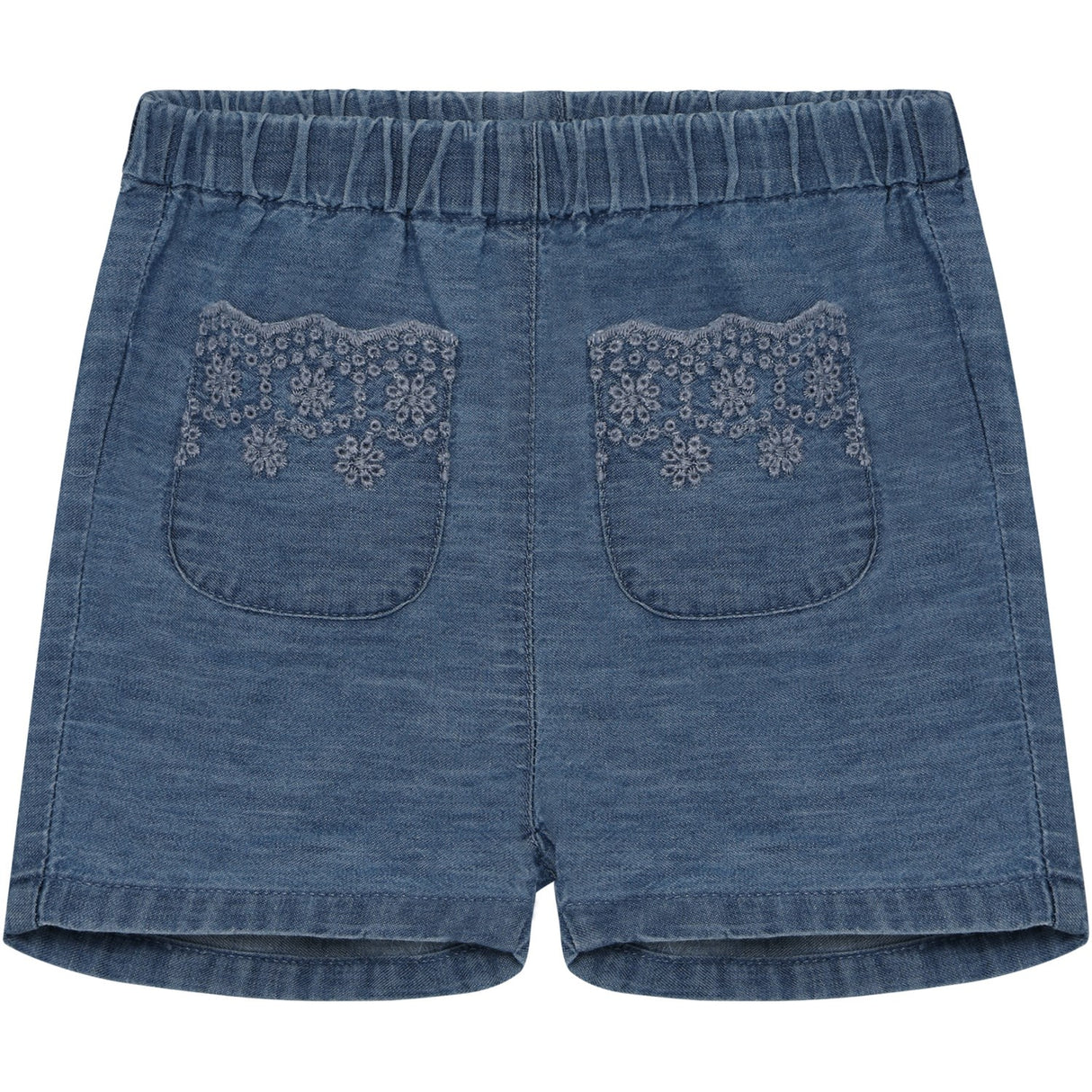 Minymo Faded Denim Shorts Chambray