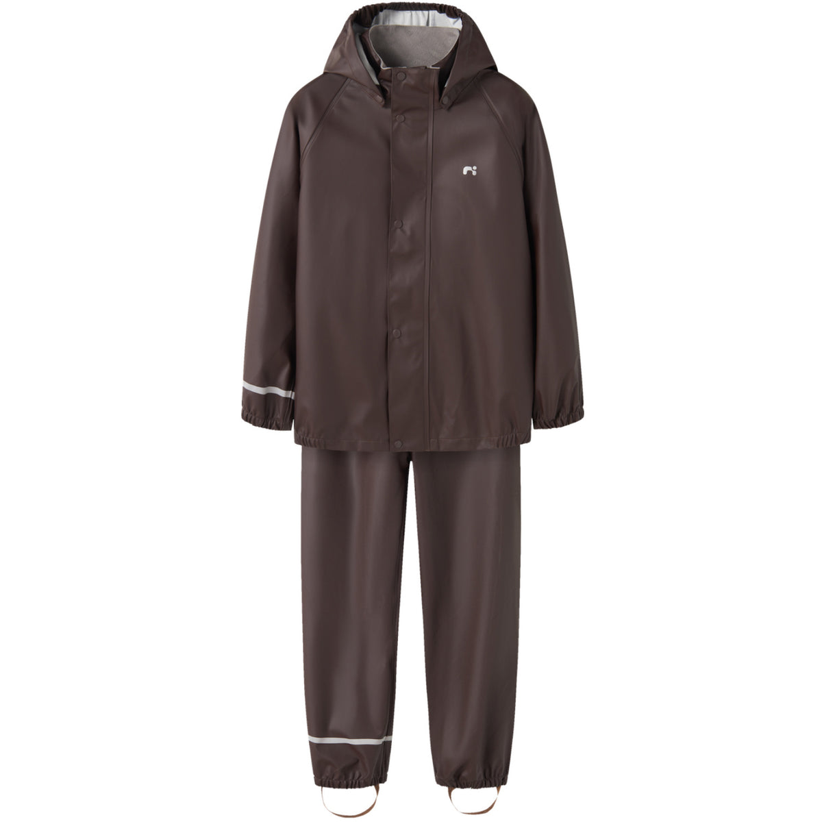 Name It Seal Brown Nkndry10 Rain Sæt Fo Noos