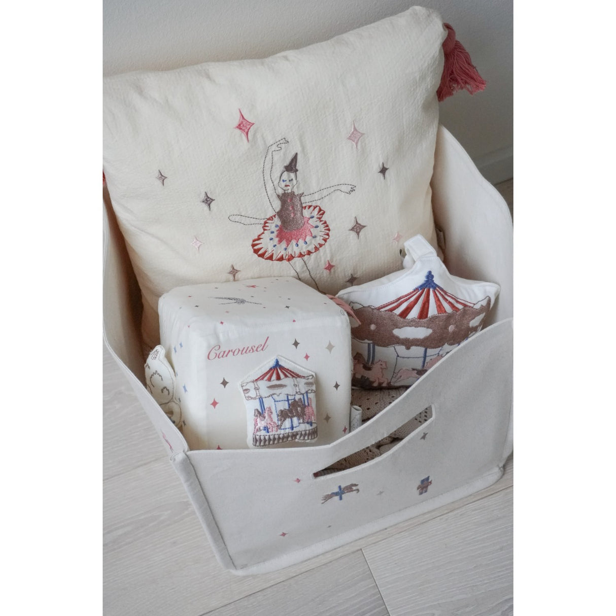 Cam Cam Copenhagen Carousel Canvas Opbevaring Kurv