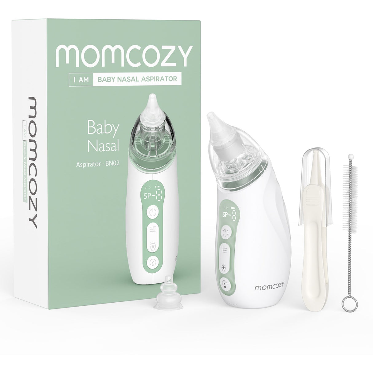 Momcozy Baby Nasal Aspirator- Lang Batteri Levetid