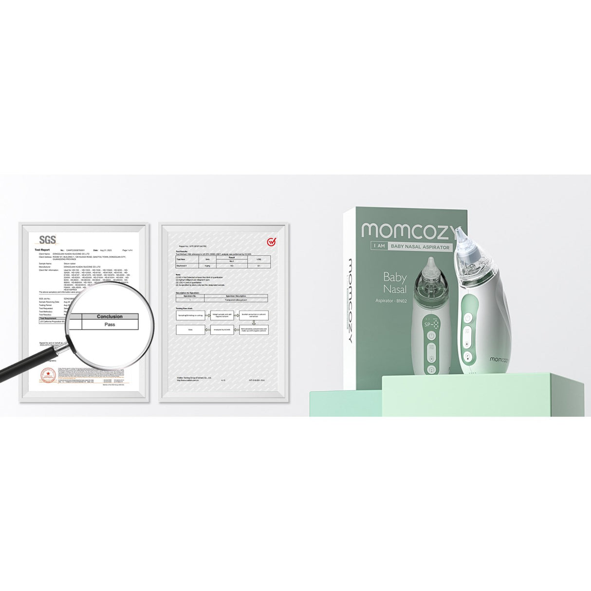 Momcozy Baby Nasal Aspirator- Lang Batteri Levetid