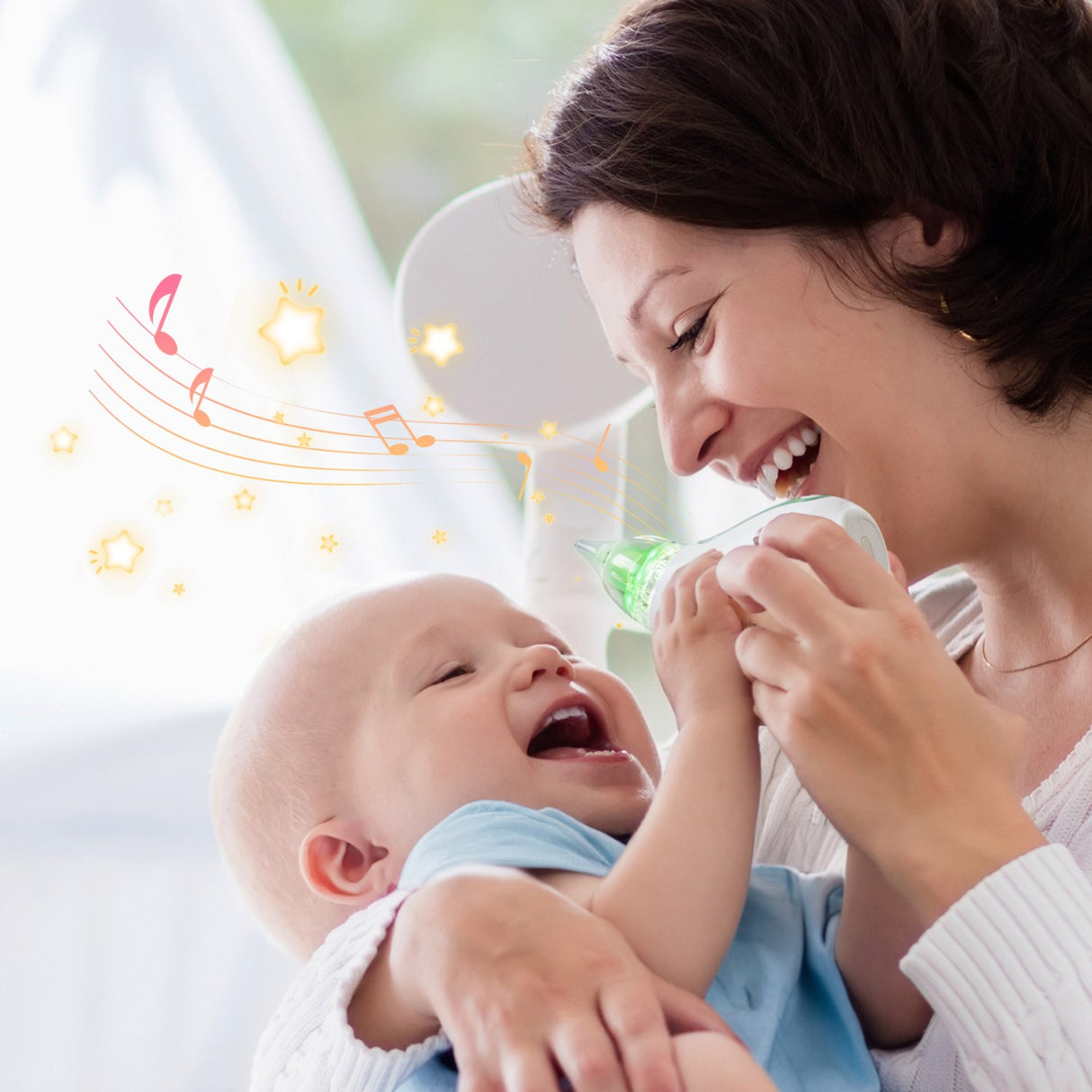 Momcozy Baby Nasal Aspirator- Lang Batteri Levetid
