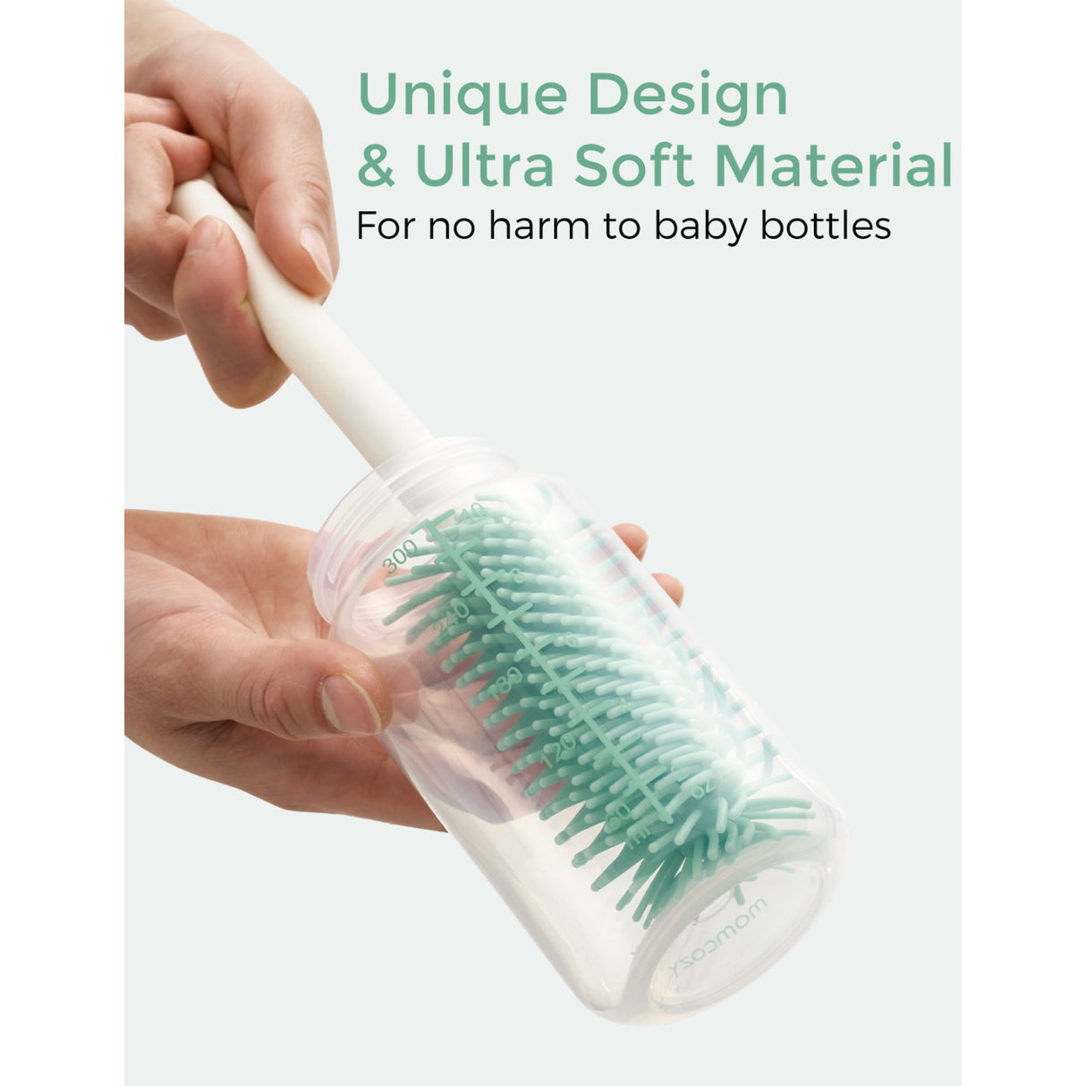 Momcozy Green 7 In 1 Baby Flaske Børste Sæt