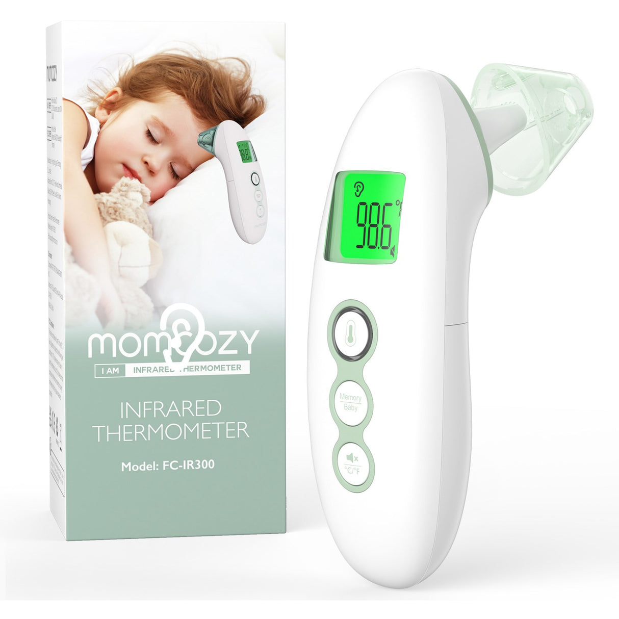Momcozy Non-Contact Pande og Øre Termometer