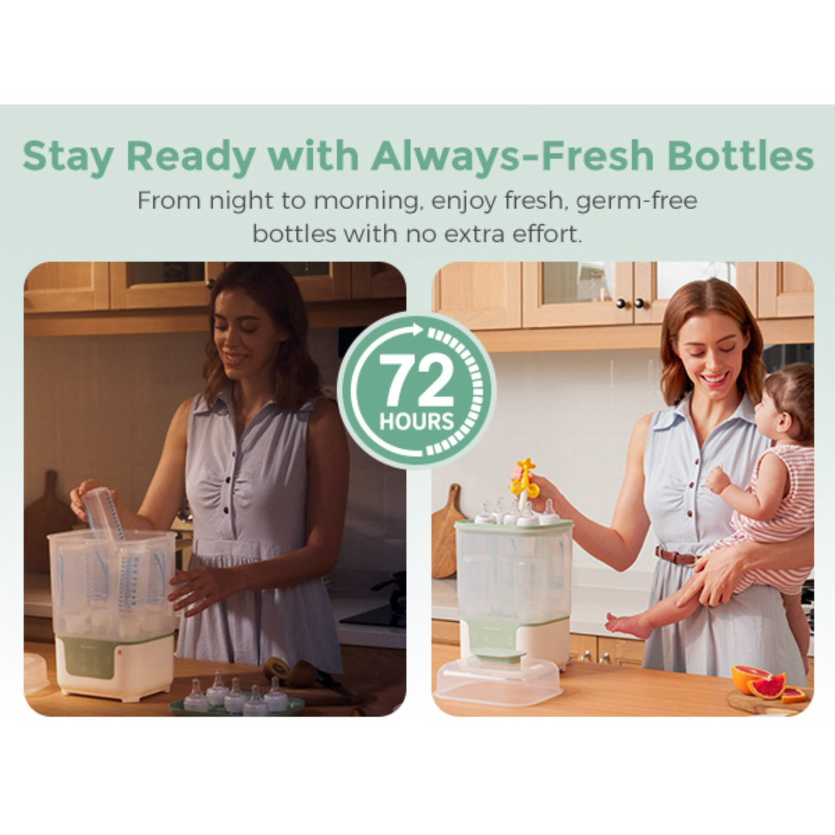 Momcozy BS04 4-in-1 Flaske Sterilisator Og Tørrer