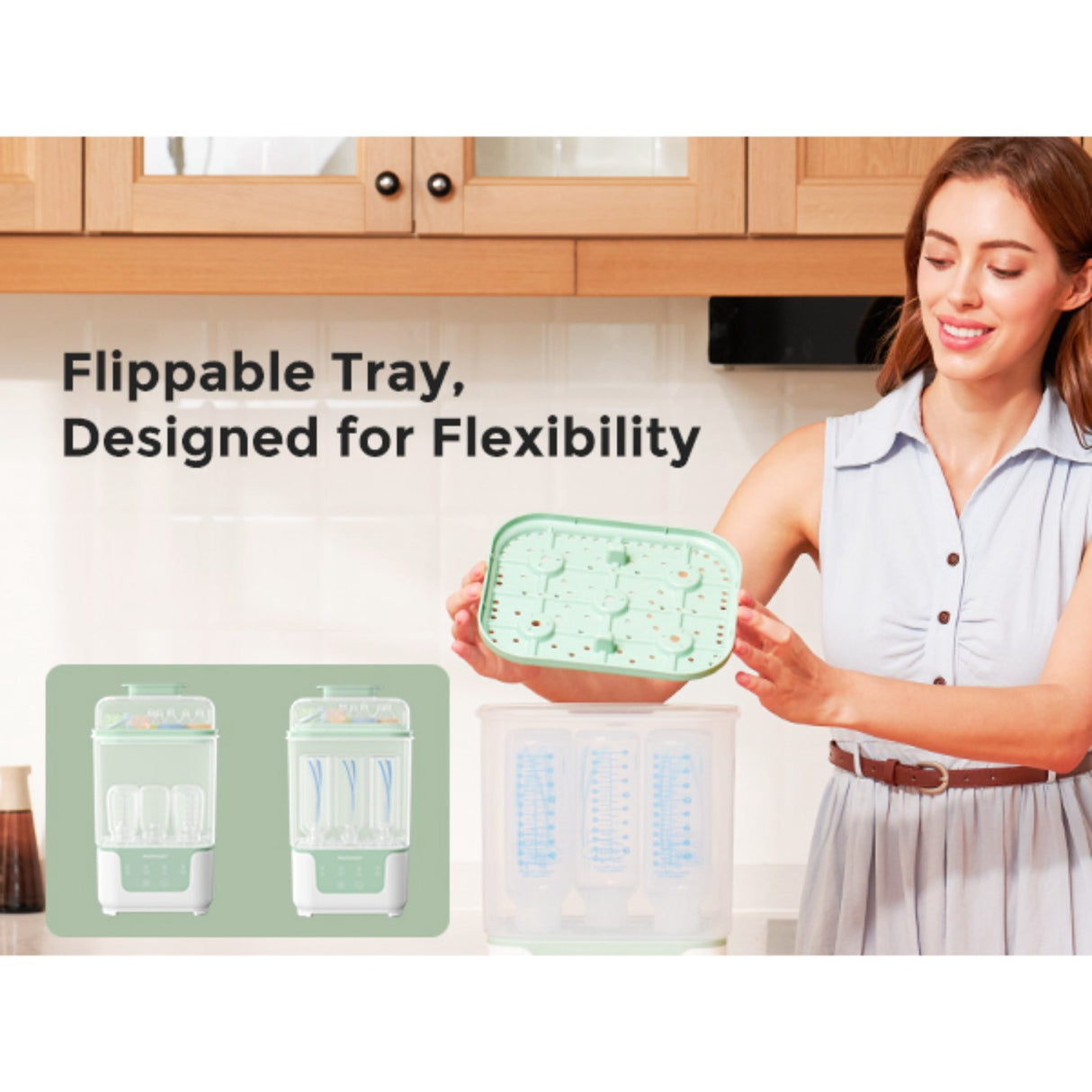 Momcozy BS04 4-in-1 Flaske Sterilisator Og Tørrer