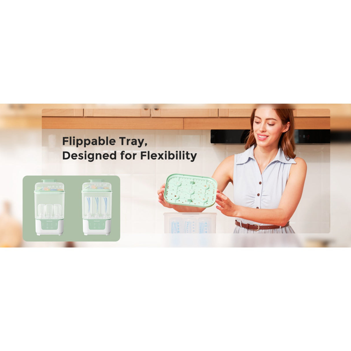 Momcozy BS04 4-in-1 Flaske Sterilisator Og Tørrer