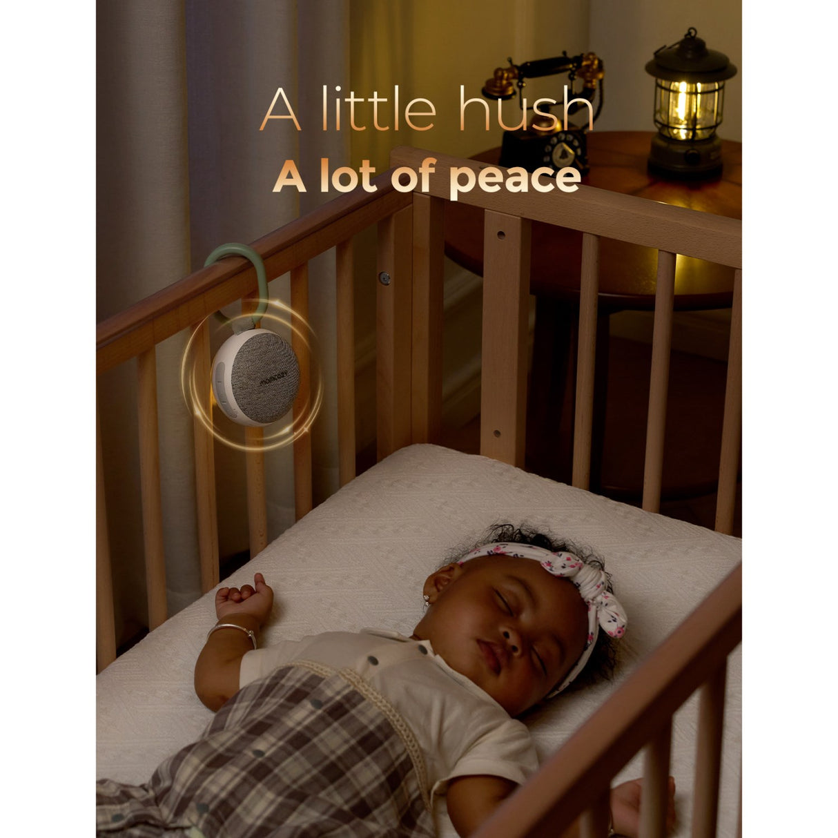 Momcozy Portable Sound Maskine Med Natlys