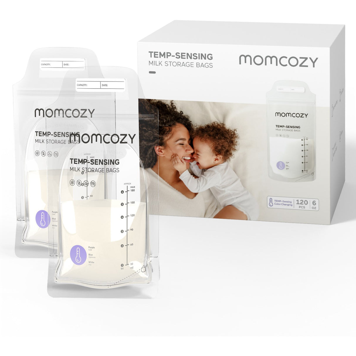 Momcozy Brystmælk Pose 120-Pack
