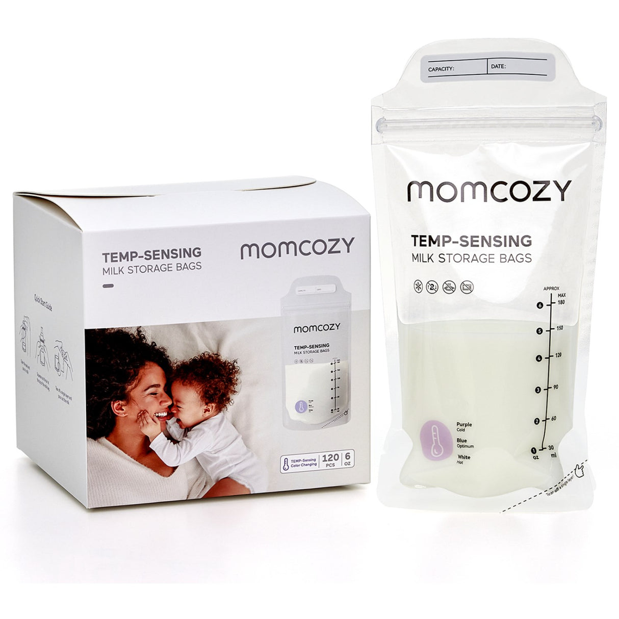 Momcozy Brystmælk Pose 120-Pack