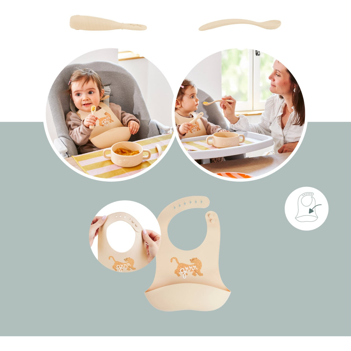 Babymoov Mini Roar Baby First Meal Sæt