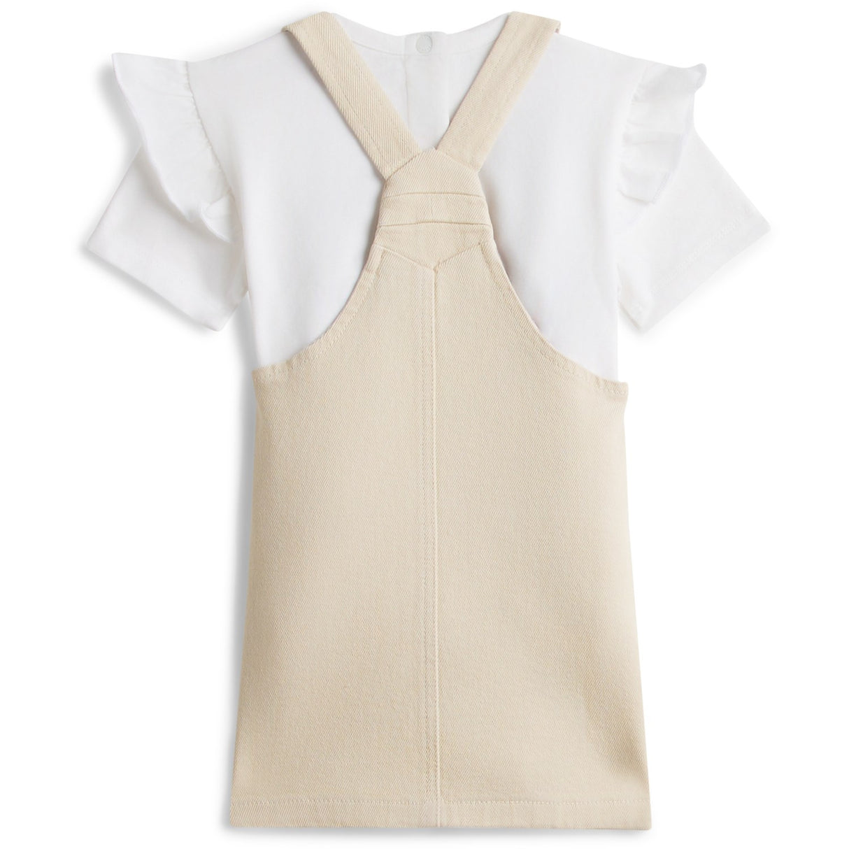 Tommy Hilfiger Classic Beige Dungaree Kjole Sæt