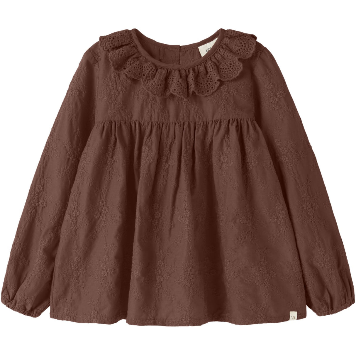 Lil'Atelier Mahogany Nmfnopa Ls Loose Skjorte Lil