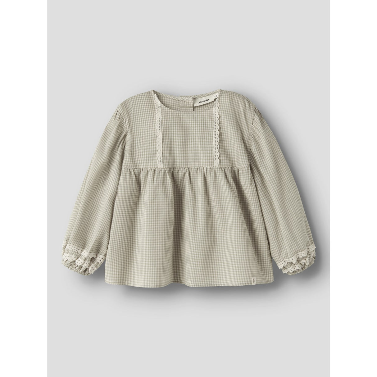 Lil'Atelier Moss Gray Nmfoleno Ls Loose Skjorte Lil