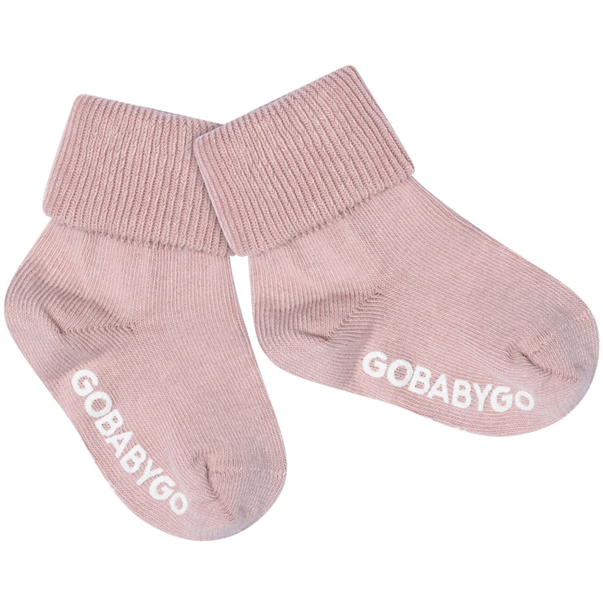 Gobabygo Alt Rosa Non Slip Strømper Organic Bomuld