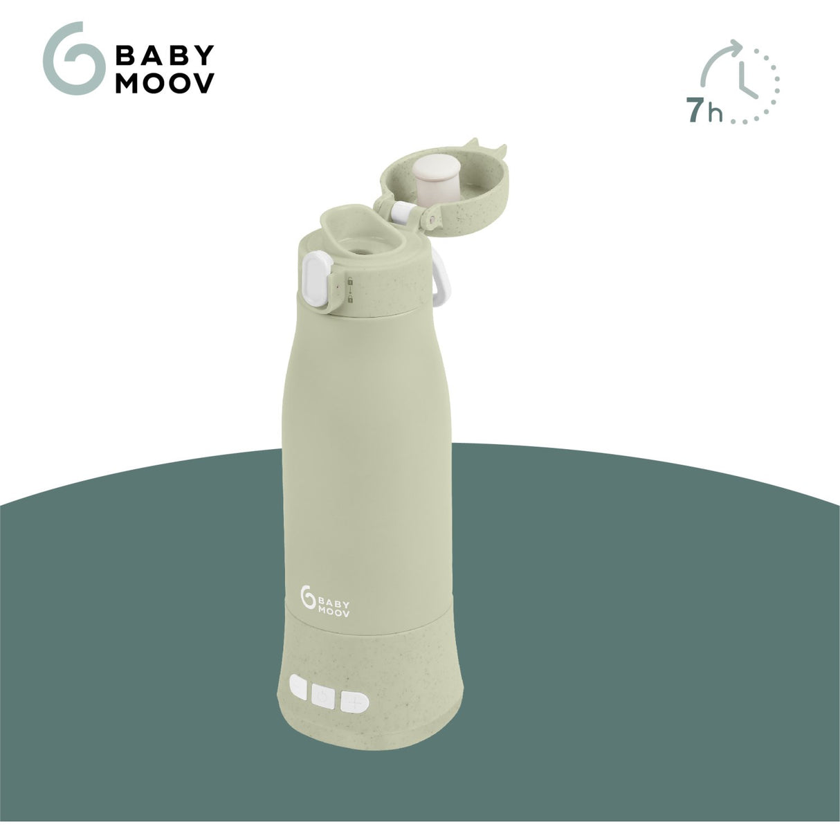 Babymoov Sage Green Moov & Feed Autonomous Flaske Varmer