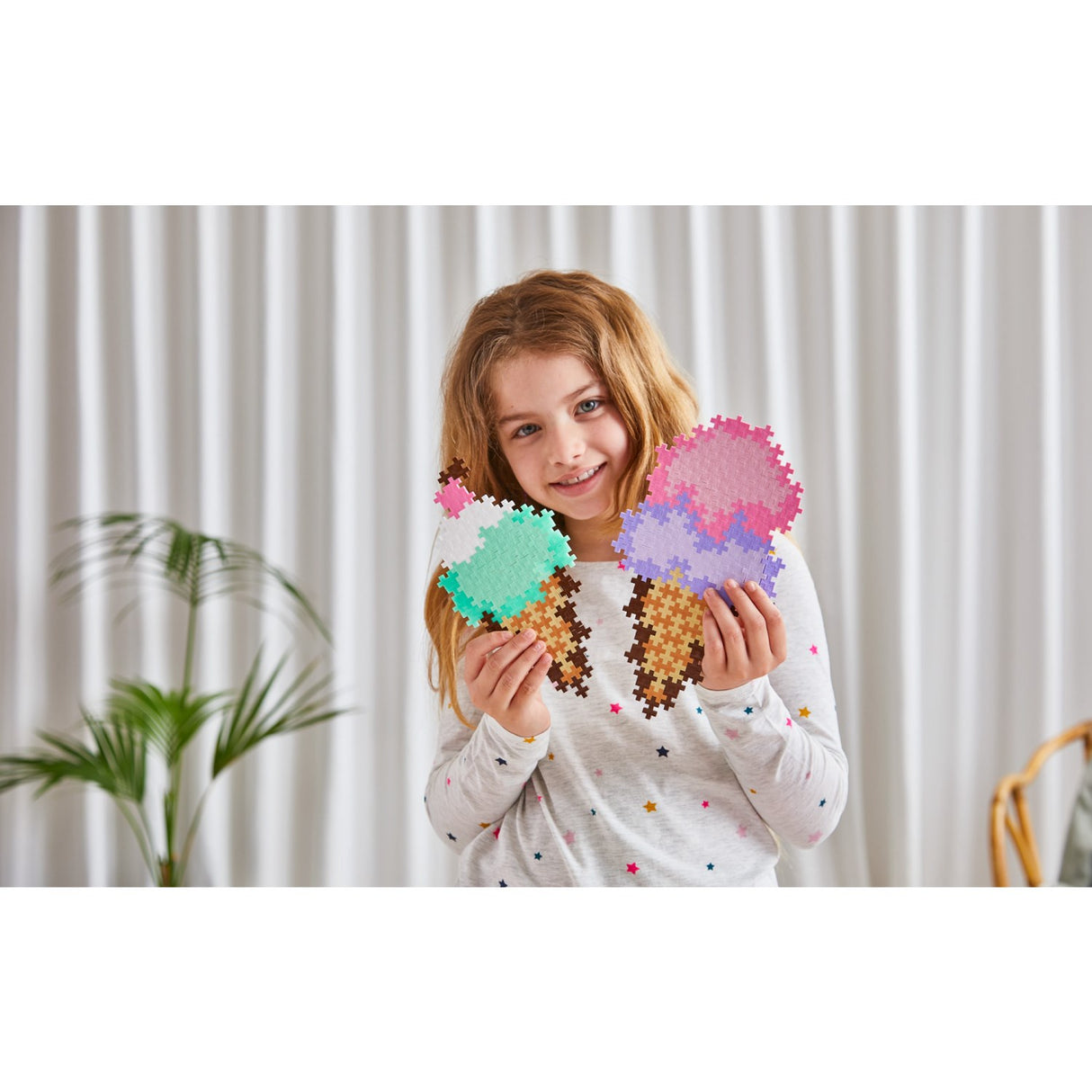 Plus-Plus Puslespil By Number Ice Cream Cones 250pcs