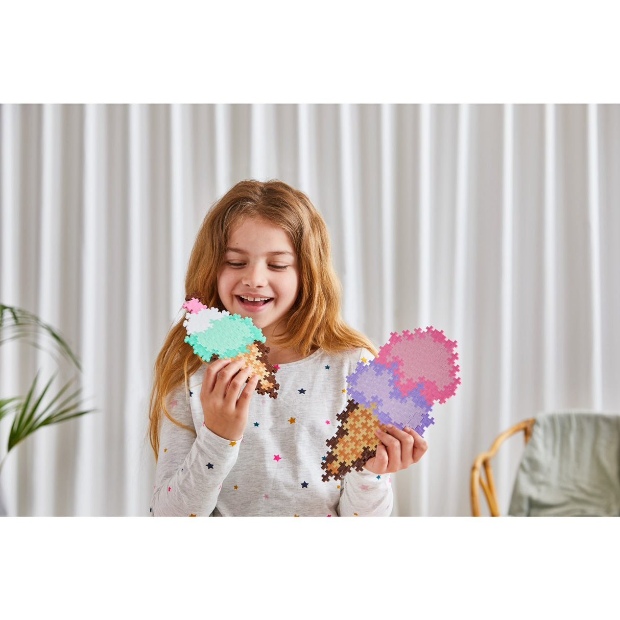 Plus-Plus Puslespil By Number Ice Cream Cones 250pcs