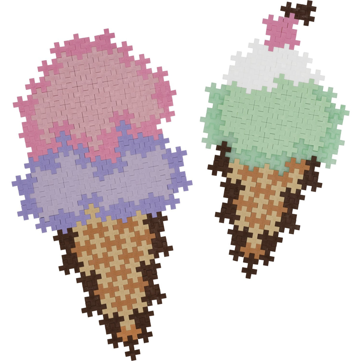 Plus-Plus Puslespil By Number Ice Cream Cones 250pcs