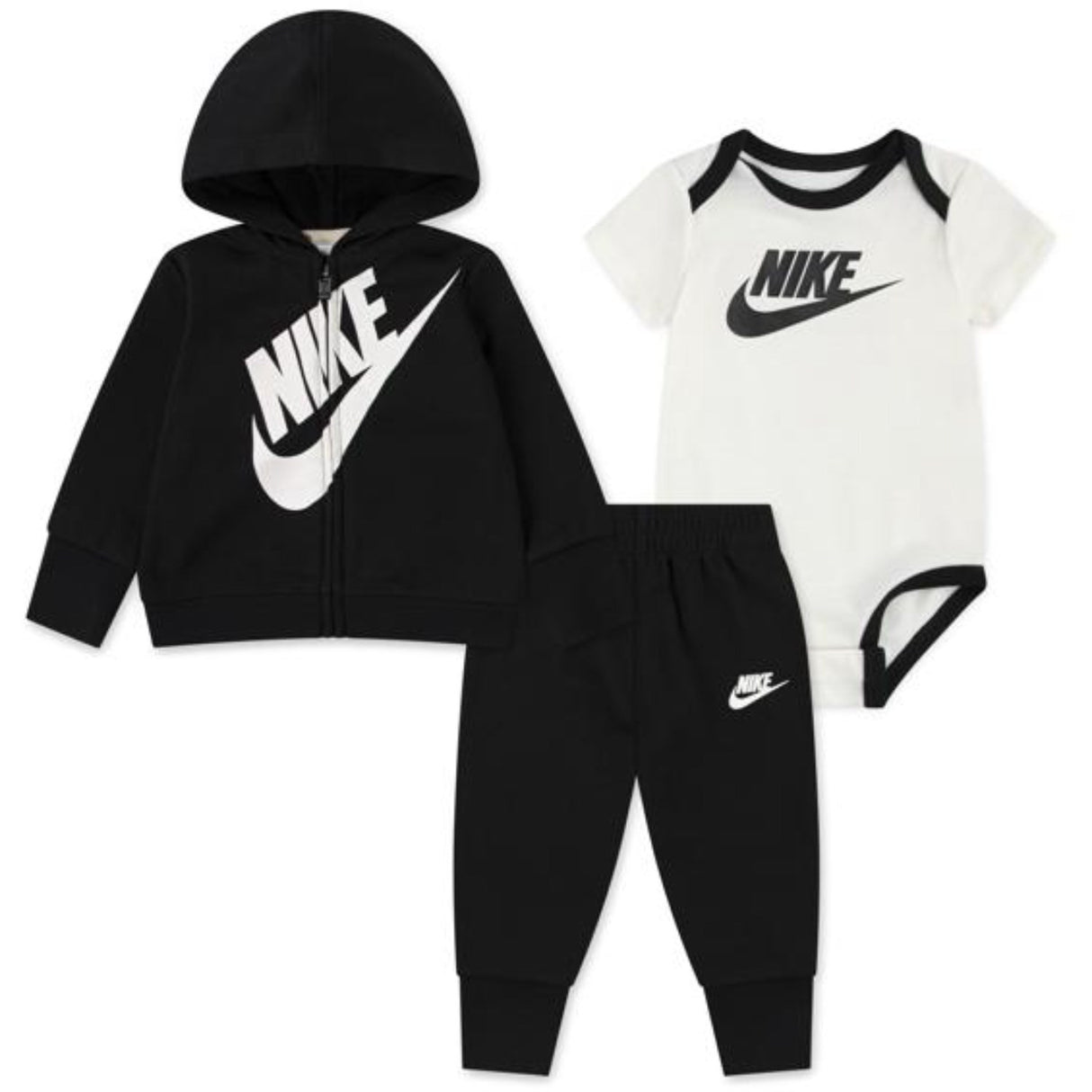 NIKE Black Sustainable 3Pc Fz Sæt